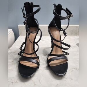 Aldo size 7 Elegant Black Strappy Heels